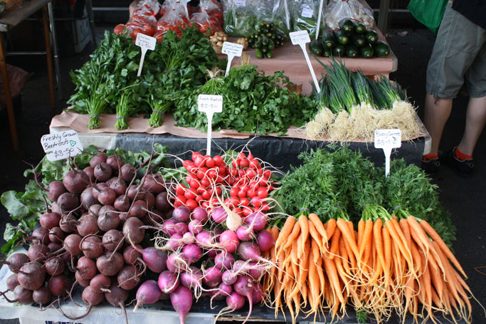 More fruit and veg at Salamanca Market Hobart