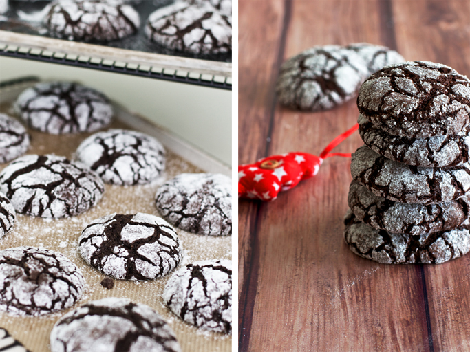 Chocolate crinkl cookies