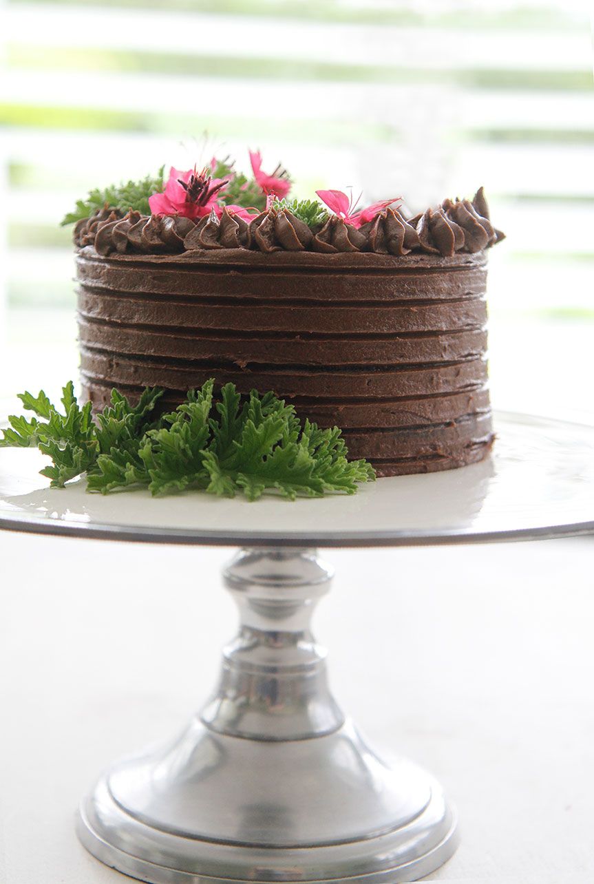 Chocolate mini layered cake