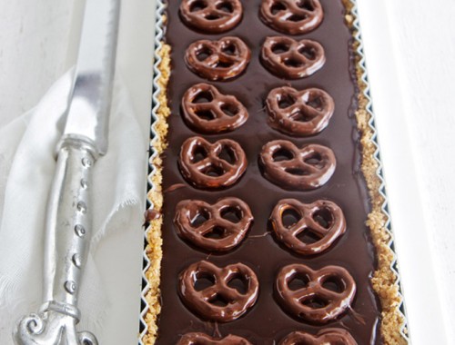 Chocolate and Pretzel Tart