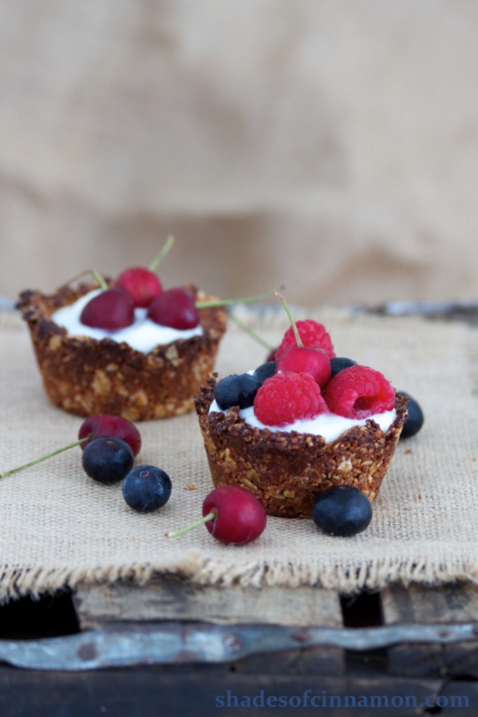 Healthy Breakfast Granola cups Shades of Cinnamon
