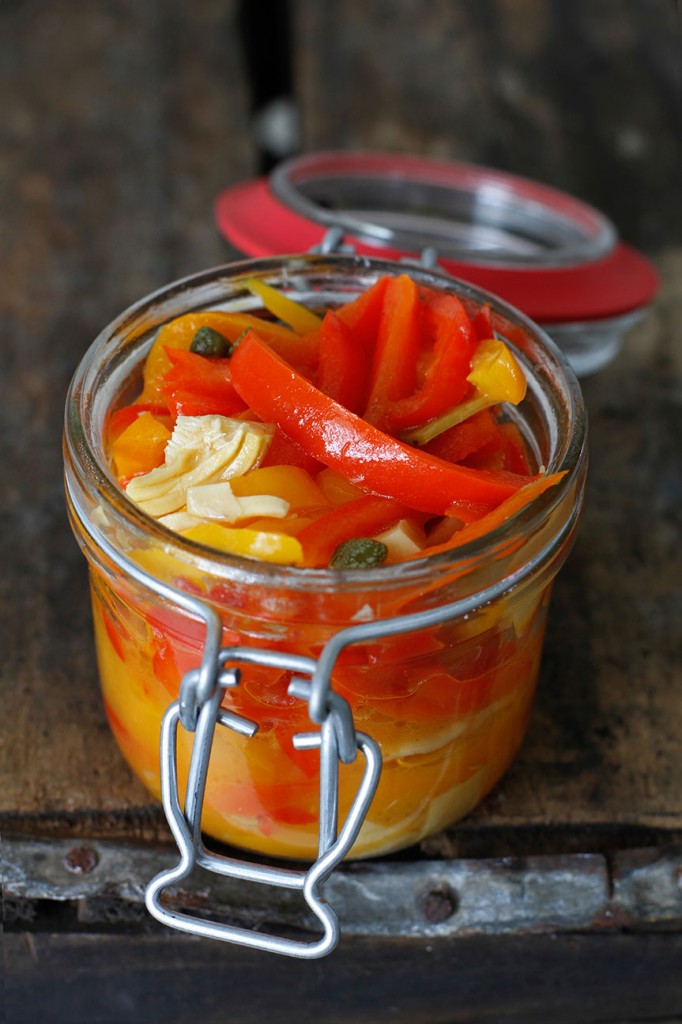 Italian Sweet Pepper Pickles Shades of Cinnamon