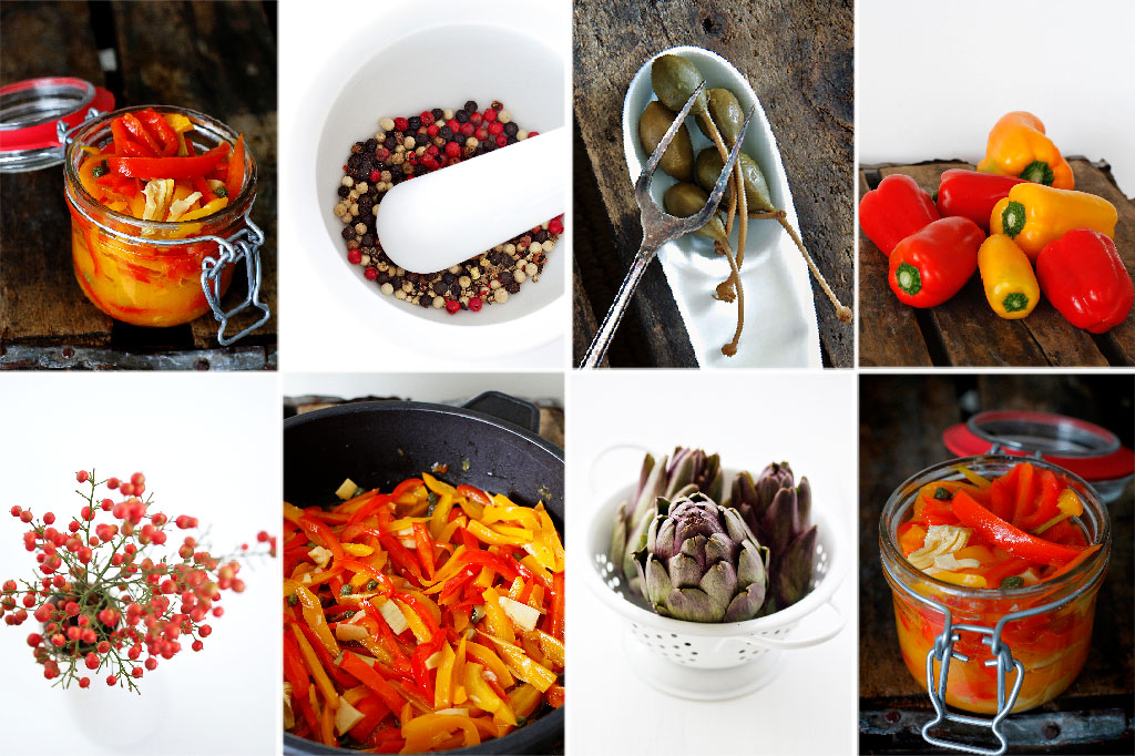 Easy Pickled sweet peppers