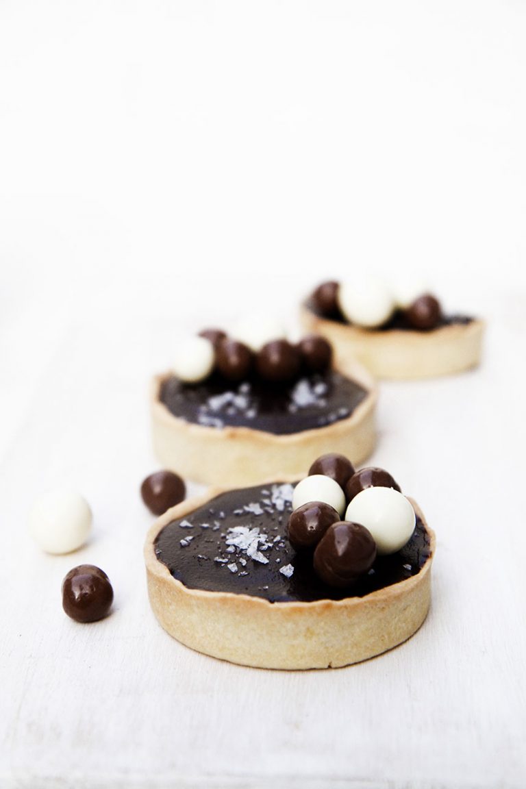 Dark Chocolate Ganache Tartlets Shades of Cinnamon